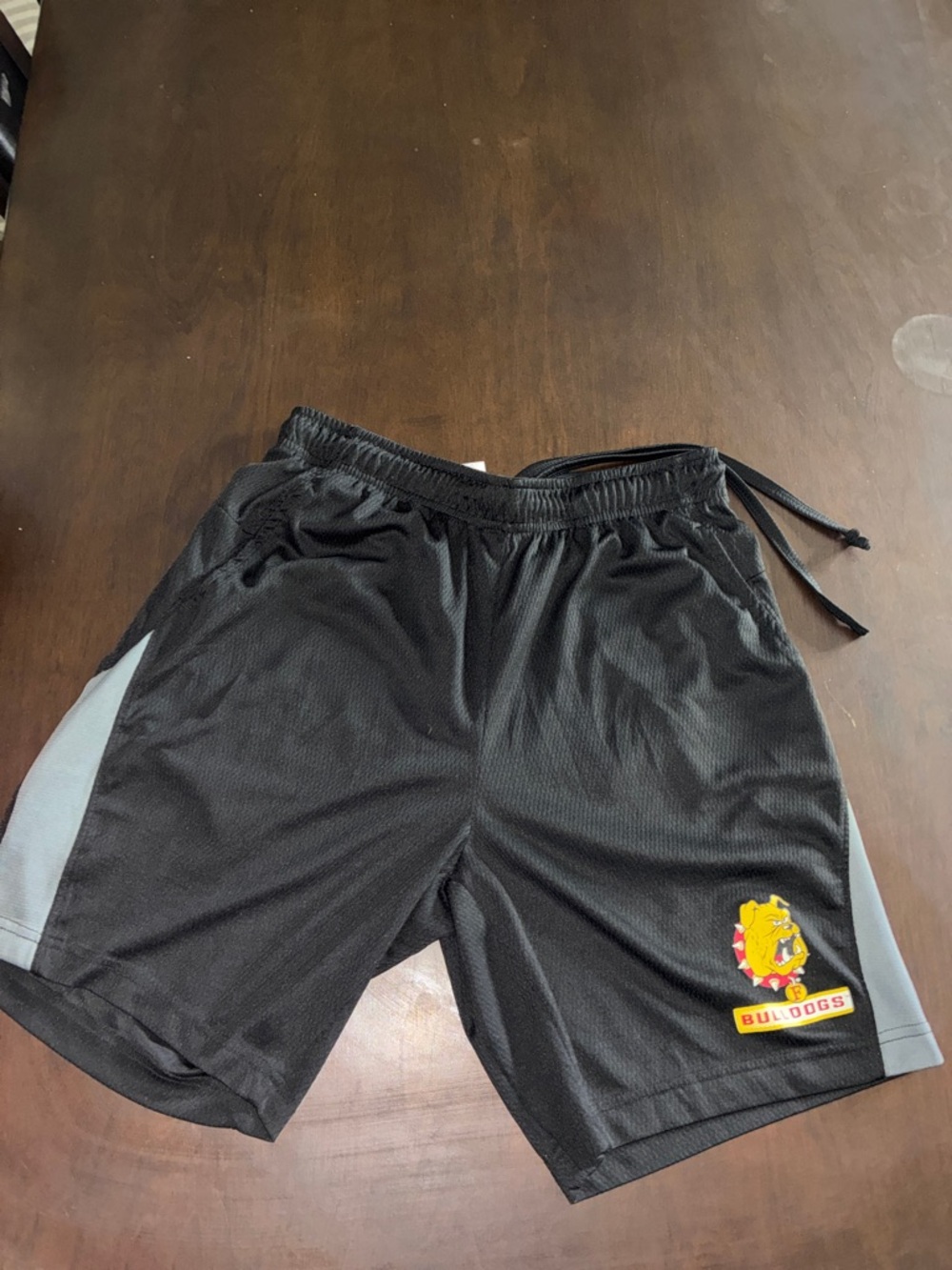 Ferris State University Bulldogs Black Athletic Mesh Shorts